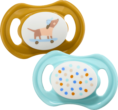 Залъгалка от силикон, симетрична, 0-6 м., различни цветове/мотиви babylove