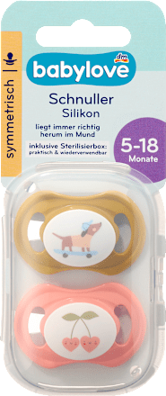 Schnuller Silikon symmetrisch 5-18 Monate sortiert babylove