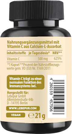 Vitamin C Kapseln 30 St Lebepur