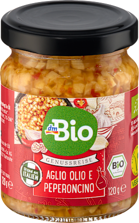 Cesnak s čili naložený v oleji Genussreise  dmBio