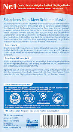Gesichtsmasken Totes Meer (10St.x15 ml) Schaebens