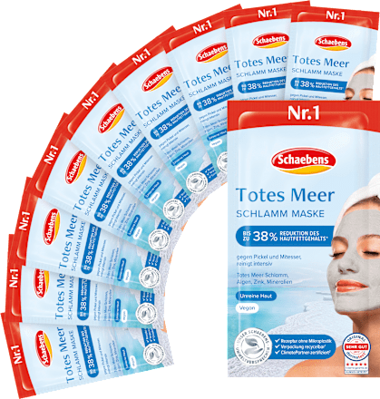 Gesichtsmasken Totes Meer (10St.x15 ml) Schaebens