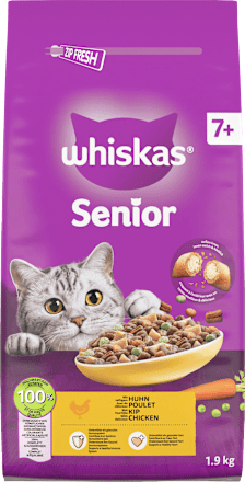 Trockenfutter Katze 7+ Jahre mit Huhn Whiskas