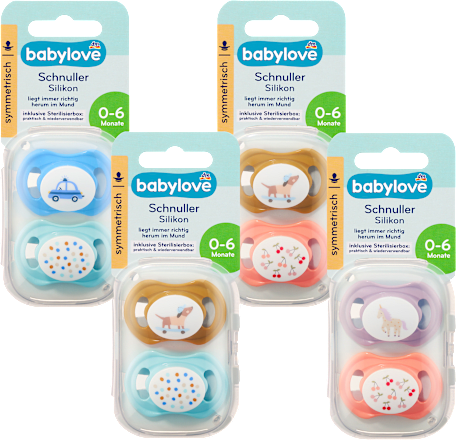 silikonový dudlík se sterilizačním boxem, 0-6 měsíců babylove