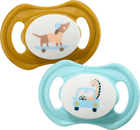 Залъгалка от силикон, симетрична, 5-18 м., различни цветове/мотиви babylove