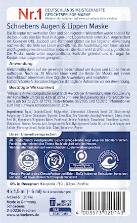 Maske Augen & Lippen (4x1,5 ml) Schaebens