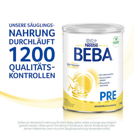 Anfangsmilch Pre von Geburt an Nestlé BEBA