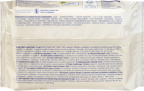 Feuchtes Toilettenpapier Zarte Pflege (3x50 St) Sanft&Sicher