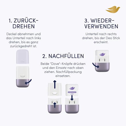 Antitranspirant Deostick Veilchen- & Tonkabohnenduft Dove