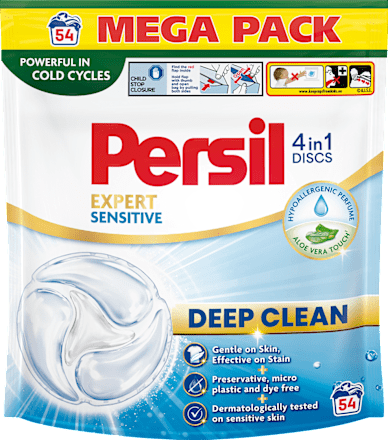 Pracie kapsuly Discs 4v1 Deep Clean Expert Sensitive  Persil