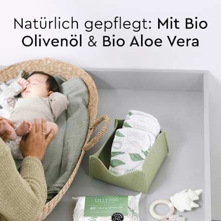 Feuchttücher Mild & Natürlich, Reisegröße LILLYDOO