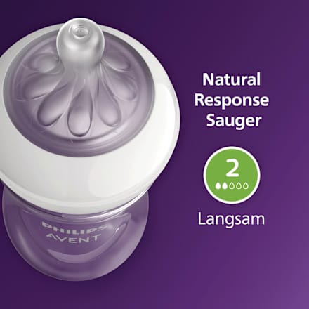 Babyflasche Natural Response AirFreeVentil, von Geburt an, 125ml  PHILIPS AVENT