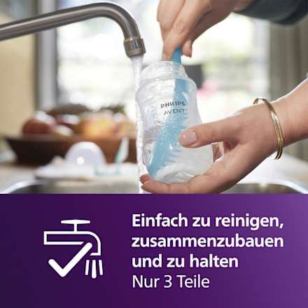 Babyflasche Natural Response AirFreeVentil, von Geburt an, 125ml  PHILIPS AVENT