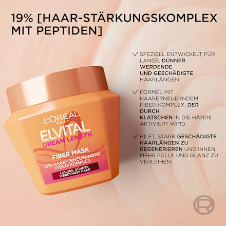 Haarmaske Fiber Dream Lenght L'ORÉAL PARiS ELVITAL
