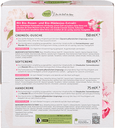 Geschenkset "Alles Liebe" 3tlg alverde NATURKOSMETIK