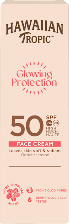Krema za zaščito obraza pred soncem Glowing Protection, ZF 50 HAWAIIAN Tropic