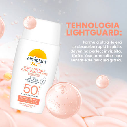 Fluid de față anti-spot SPF50+ Elmiplant