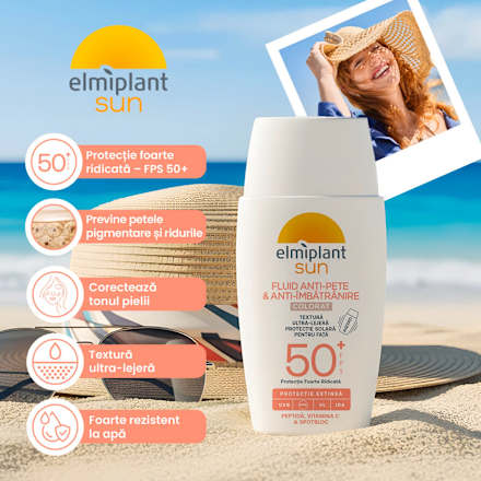 Fluid de față anti-spot SPF50+ Elmiplant