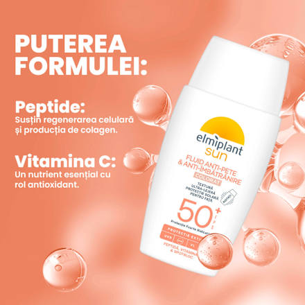 Fluid de față anti-spot SPF50+ Elmiplant