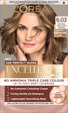 Vopsea de păr permanentă Perfect Nudes 6.03 L'ORÉAL PARiS EXCELLENCE Creme