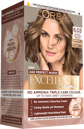 Vopsea de păr permanentă Perfect Nudes 6.03 L'ORÉAL PARiS EXCELLENCE Creme