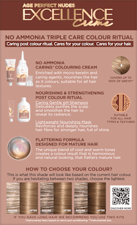 Vopsea de păr permanentă Perfect Nudes 6.03 L'ORÉAL PARiS EXCELLENCE Creme