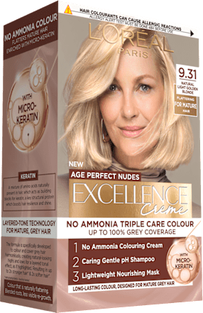 Vopsea de păr permanentă Perfect Nudes 9.31 L'ORÉAL PARiS EXCELLENCE Creme