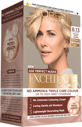 Vopsea de păr permanentă Perfect Nudes 8.13 L'ORÉAL PARiS EXCELLENCE Creme