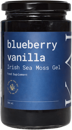 Irish Sea Moss gel, okus veganska borovnica z vaniljo KAI