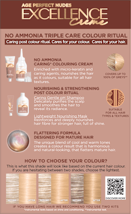 Vopsea de păr permanentă Perfect Nudes 8.13 L'ORÉAL PARiS EXCELLENCE Creme