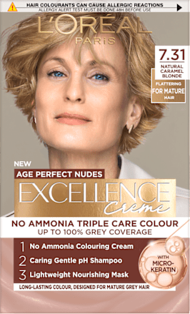 Vopsea de păr permanentă Perfect Nudes 7.31 L'ORÉAL PARiS EXCELLENCE Creme