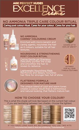 Vopsea de păr permanentă Perfect Nudes 7.31 L'ORÉAL PARiS EXCELLENCE Creme