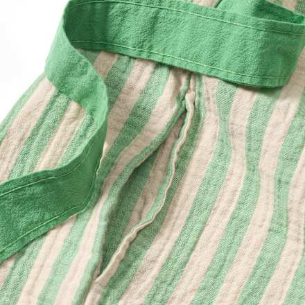 Bademantel aus Musselin, grün, Gr. 122/128 ALANA