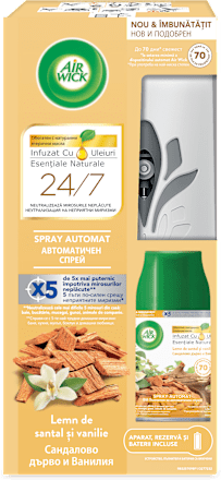 Aparat odorizant cu rezervă Santalwood AIR WICK