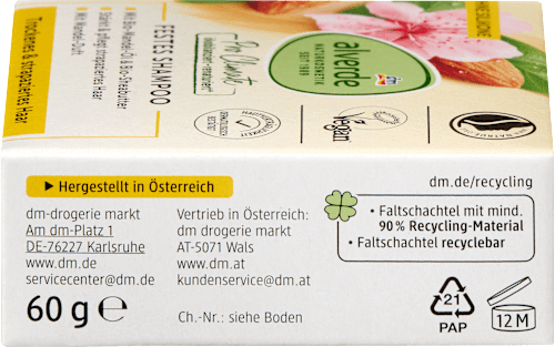 Festes Shampoo Mandel-Öl & Sheabutter  alverde NATURKOSMETIK