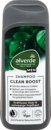Šampon za lase CLEAN BOOST alverde NATURKOSMETIK MEN