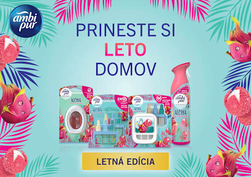 Osviežovač vzduchu do kúpeľne Aloha Dragon Fruit & Lychee ambi pur
