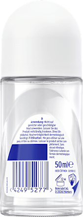 Antitranspirant Deo Roll-On Black & White Invisible Clear NIVEA