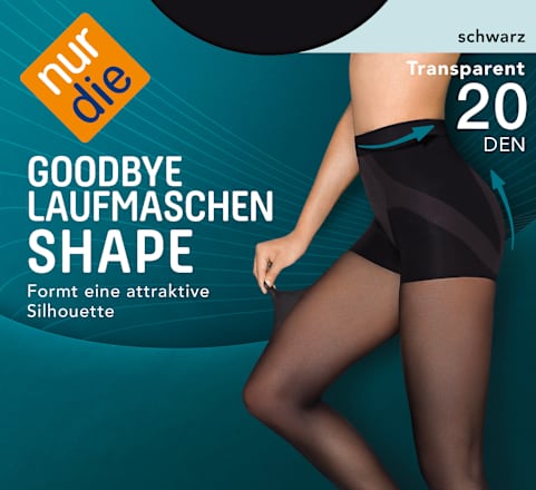 Hulahopke Goodbye Laufmaschen Shape, 20 DEN, veličina 40 – 44 – crna nur die