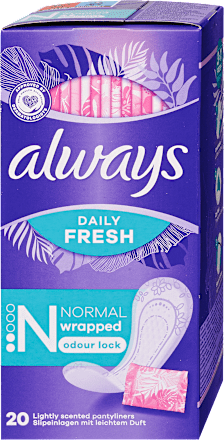 Tisztasági betét Daily Fresh Odour lock Normal always