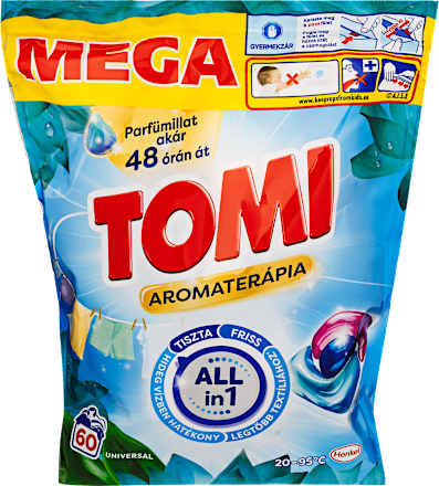 Mosókapszula fehér és világos ruhákhoz, Aromaterápia Floral Sensation Lótusz  Tomi