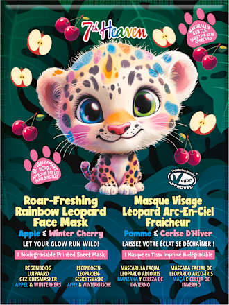 textilní pleťová maska Rainbow Leopard 7th Heaven