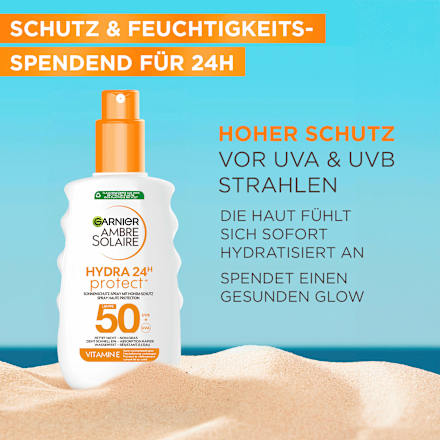 Sonnenspray HYDRA 24h protect, LSF 50 Garnier Ambre Solaire