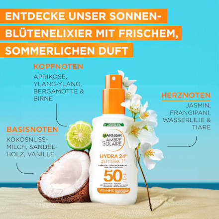 Sonnenspray HYDRA 24h protect, LSF 50 Garnier Ambre Solaire