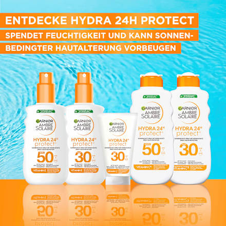 Sonnenspray HYDRA 24h protect, LSF 50 Garnier Ambre Solaire