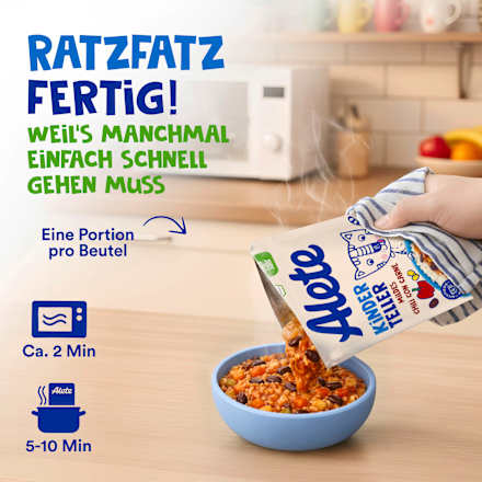 Kinderteller mildes Chili Con Carne ab 1 Jahr Alete