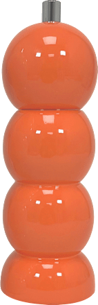 Salz-/Pfeffermühle aus Holz/Metall, orange (5,7x17 cm) Dekorieren & Einrichten