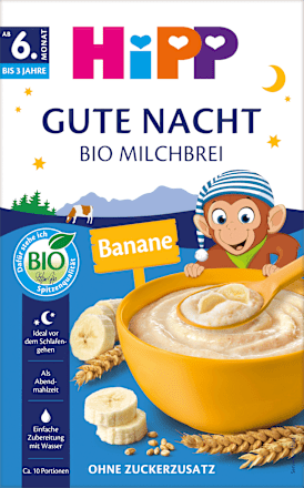 Abendbrei Milch Grieß Banane ab dem 6. Monat HiPP