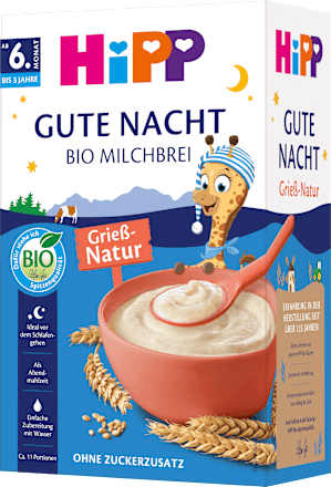 Milchbrei Gute Nacht Grieß-Natur ab dem 6. Monat HiPP