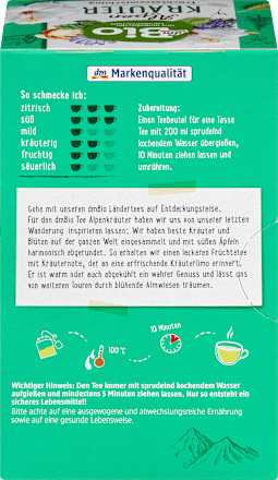 Früchtetee Alpenkräuter (20 x 2g) dmBio